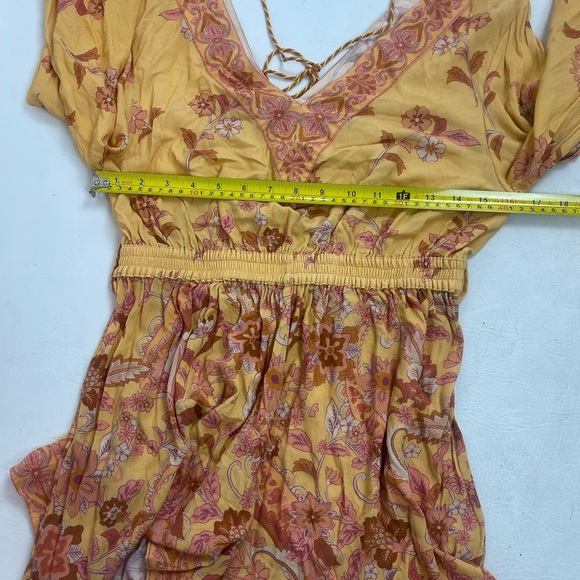 Spell & The Gypsy Bohemian Floral Romper Dress. Size Small - Picture 6 of 10